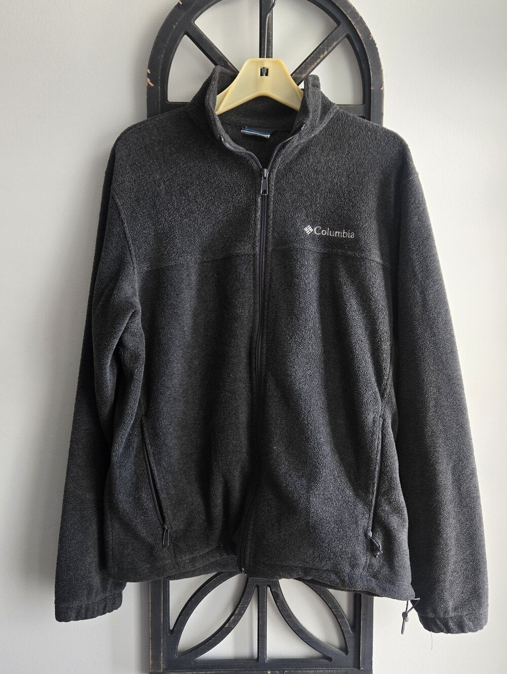 Columbia Men's Charcoal Black Full-Zip Fleece Jacket